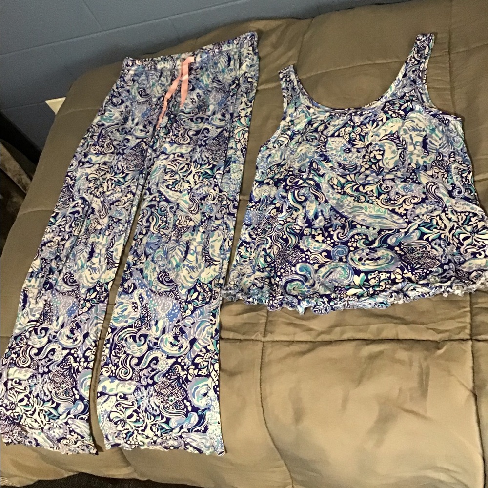 LILLY PULITZER 4 PIECE PJ SET